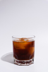 Ice Americano , Top view White Background