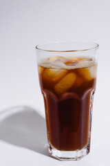 Ice Americano , in glass White Background