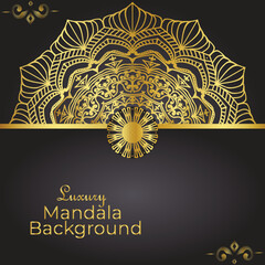 Luxury mandala background design temolate