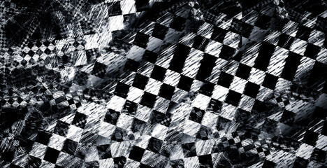 
Dynamic image. Geometric pattern. There is a stylization in grunge - exposure and slight graininess of the image