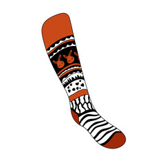 socks isolated on white