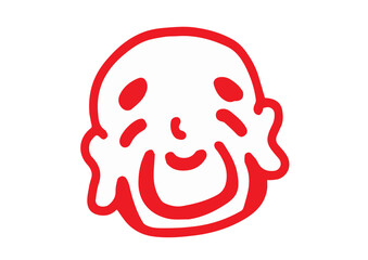 布袋　七福神　イラスト