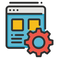 Web Filled Outline icon