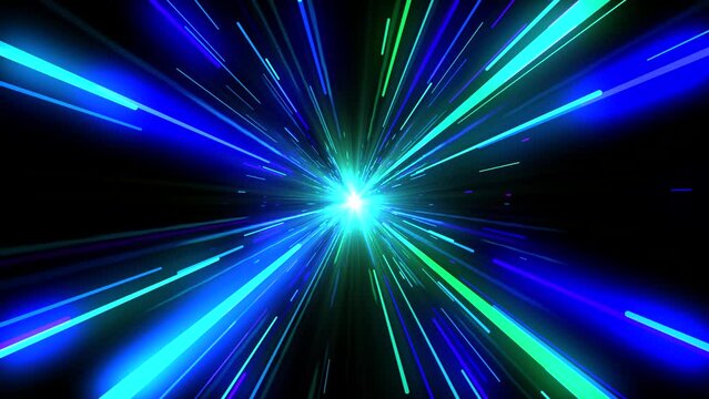 Hyperspace, A Different Kind Of Dimension - 3D Illustration Loop