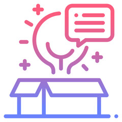 creative line gradient icon