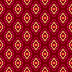 seamless red and gold pattern