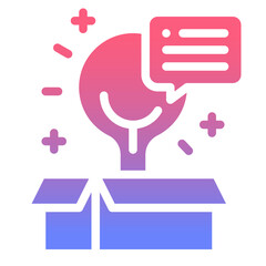 creative Solid gradient icon