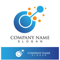 Fototapeta premium Molecule vector illustration design