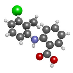 Tolfenamic acid NSAID drug. Used in treatment of inflammation and migraine.