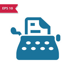 Typewriter Vector Icon