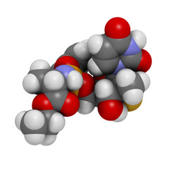 Sofosbuvir experimental (2013) hepatitis C virus drug, chemical structure.