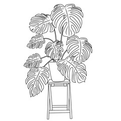 ornamental plant pictures for coloring book. © Berti