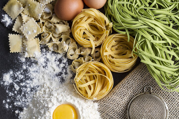 Uncooked pasta