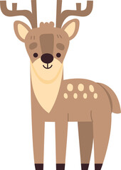 dear cute animal zoo isolated clipart