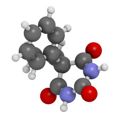 Phenobarbital barbiturate anticonvulsant (epilepsy drug), chemical structure