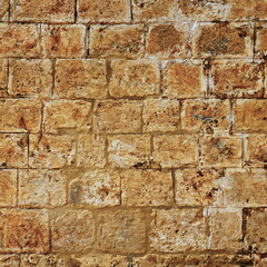 Rusty Brick Wall Grunge Stonelaying Construction Concrete Texture Outdoor Indoor Interior Concept...