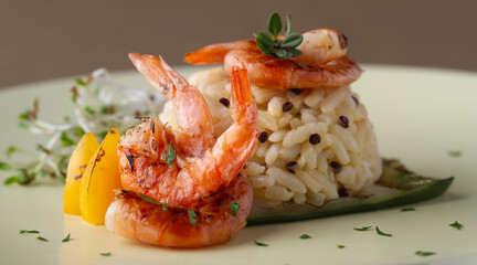 Shrimp risotto