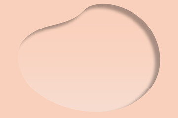 modern pastel peach colour empty background