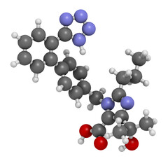 Olmesartan high blood pressure (hypertension) drug.