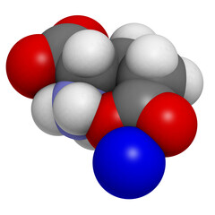 Sodium glutamate (umami flavor), molecular model