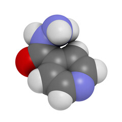 Isoniazid (isonicotinylhydrazine, INH) tuberculosis antibiotic, chemical structure