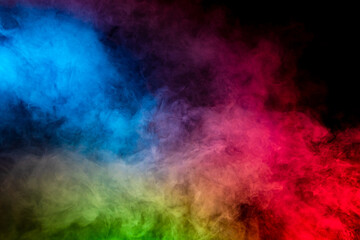Obraz na płótnie Canvas Clouds of Colorful Smoke