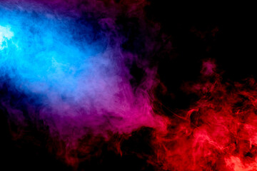 Obraz na płótnie Canvas Colorful Clouds of Smoke and Fog
