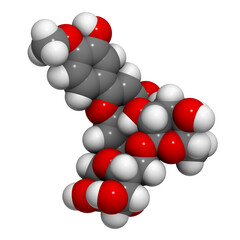 Diosmin venous disease and hemorrhoids drug, chemical structure.