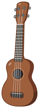 Ukulele Guitar, String Plucked Musical Instrument.