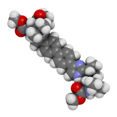 Daclatasvir experimental (2013) hepatitis C virus drug, chemical structure.