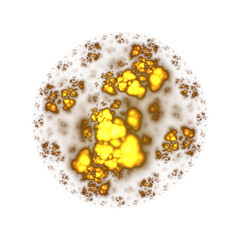 abstract shape explosion