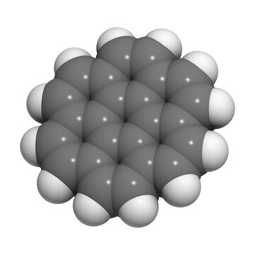 Coronene polyaromatic hydrocarbon (PAH) molecule.