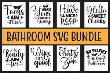Bathroom svg design bundle