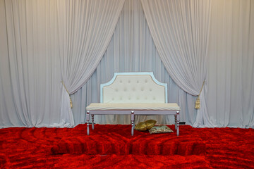 Decoration of the bride and groom on Malaysian weeding.    