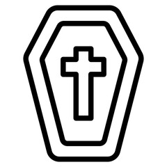 Obraz premium Coffin Icon