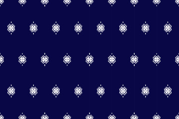 Geometric ethnic oriental pattern traditional Design for background,carpet,wallpaper,clothing,wrapping,fabric,Vector illustration.embroidery style.