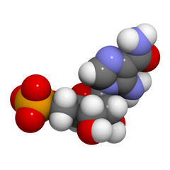 AICA ribonucleotide (AICAR) performance enhancing drug molecule. Used as doping agent.