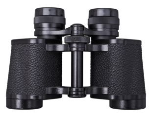 binoculars isolated on white