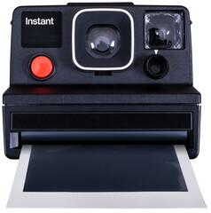 Instant camera frontview isolated - 533692592