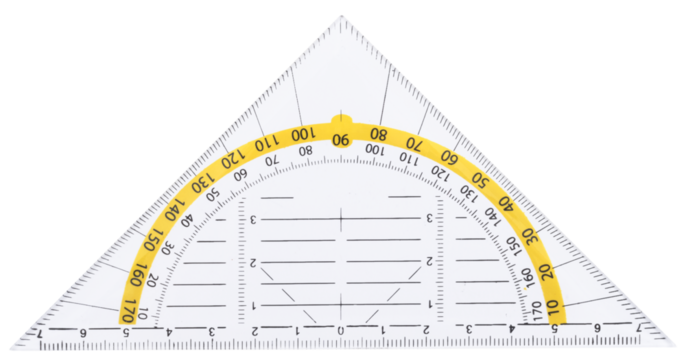 Geo triangle isolated on white