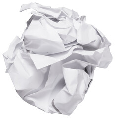 crumpled paper isolated - 533692748