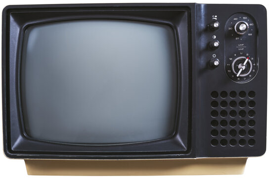 TV frontview isolated