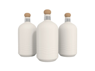 Transparent Luxurious Matte Bottle Image