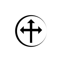 Obraz premium direction icon arrow illustration vector image design