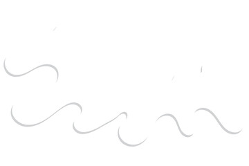 Snowcap transparent background. Winter decoration element. Snowy elements