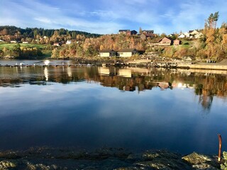 reflection in the water