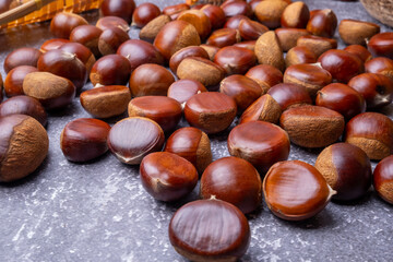 Chestnut, one of the autumn fruit types