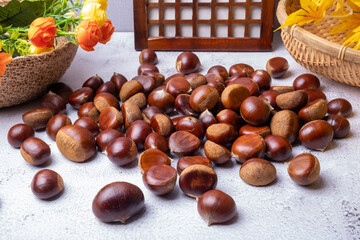 Chestnut, one of the autumn fruit types