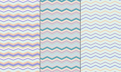 pastel seamless chevron pattern, zigzag lines