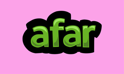 AFAR writing vector design on a pink background - obrazy, fototapety, plakaty